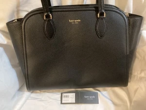 Kate Spade Taylor Tasche genarbtes Leder ~ neu mit Etikett ~ schwarz - Bild 1 von 21