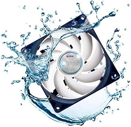 - Ventilador de refrigeración de carcasa impermeable/a prueba de polvo 12V DC IP55 (140mm (paquete de 2)) Foto 1 de 1