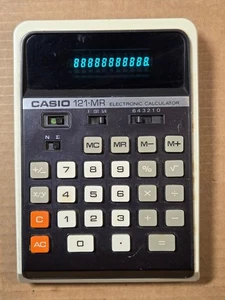 Casio 121 MR Vintage elektronischer Taschenrechner funktioniert gut - Bild 1 von 3