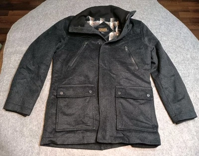 Pendleton Mens Quilted Full Zip Wool Blend Gray Eugene Field Jacket Coat Sz L - Image 1 of 4