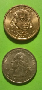 Moneda de dólar James Madison 2007, cuarto presidente 1809-1817 - Imagen 1 de 2