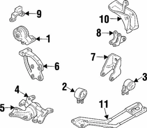 Genuine Ford Mount Bracket XS4Z6061AA - Image 1 of 1