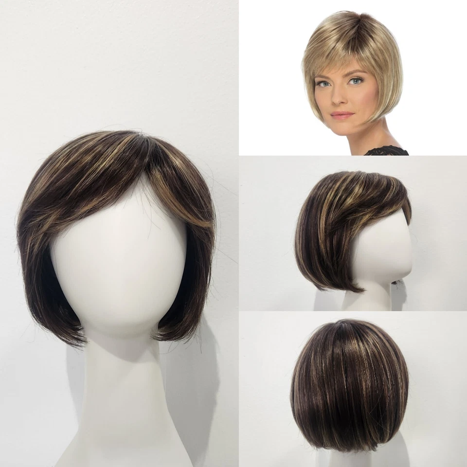 Peluca de exhibición monofilamento estilo Bob Sandra by Estetica Designs Monotop CKISSRT4 Foto 1 de 4