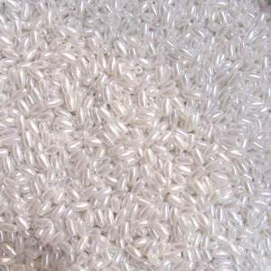 Pearl White 3x6mm Plastic/Faux Pearl Oats/Rice Beads (500 / 1000 pcs) Loose - Picture 1 of 1