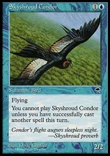4x Skyshroud Condor Tempest MtG Magic Blue Uncommon 4 x4 Card Cards