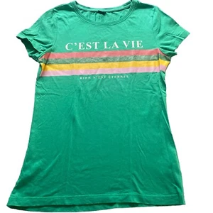T Shirt Damen grün C‘EST LA VIE Gr. S neuwertig Only - Bild 1 von 3