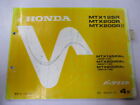 Honda Genuine Used Motorcycle Parts List Mtx125r Mtx200r Ii Edition 4 5552