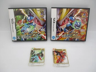 Nintendo DS Ryusei no Rockman 2 Berserk x Shinobi & Dinosaur w/2Cards Japan NDS - Image 1 of 4
