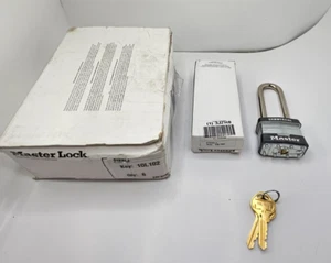 (QTY 6) Master Lock 21KALJ-10L102 Padlock, Keyed Alike, Long Shackle, - Picture 1 of 11