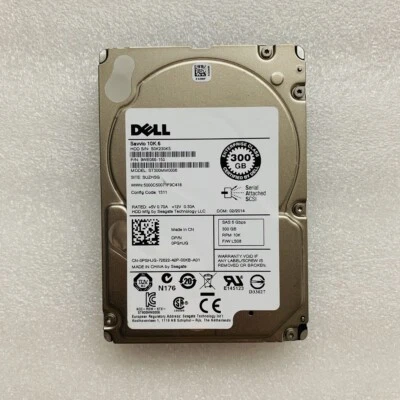  Dell PGHJG Seagate 2.5" 300GB 10K 64MB 6Gbps SAS Server Hard Drive ST300MM0006 - Image 1 of 4