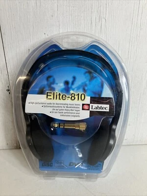 Auriculares en la oreja Labtec Elite 810 alto rendimiento negro - NUEVOS SELLADOS Foto 1 de 4
