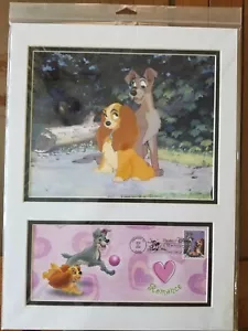 USPS THE ART OF DISNEY ROMANCE FIRST DAY OF ISSUE COVER AND STAMP ART NEW RARE - Picture 1 of 2