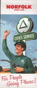 1961 Cities Service Road Map: Norfolk NOS - Picture 1 of 1