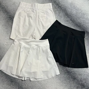 Nike XS Dri Fit Mini Skirt Pleated Bundle White Black Skort Golf Club Tennis - Picture 1 of 17