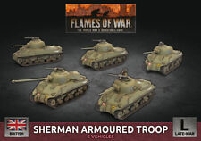 Flames of War British Sherman Armoured Troop New