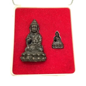 Set of Phra Kring Watchara Rare Statue Magic Talisman Thai Buddha Amulet 2011 - Picture 1 of 11