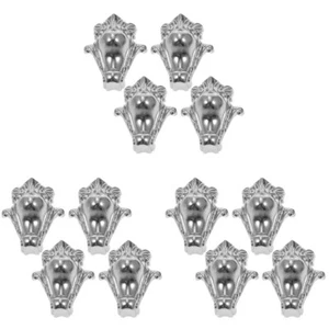 4 pezzi custodia legno decorativo in lega di zinco gambe bauletto gioielli gambe - Foto 1 di 12