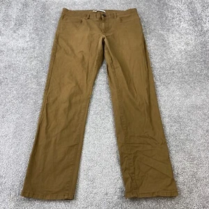Perry Ellis Portfolio Straight Jeans Men's Size 32x30 Brown 5-Pocket Dark Wash - Picture 1 of 11