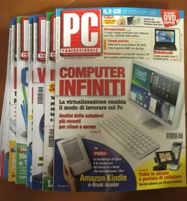 PC PROFESSIONALE N.214-225 Mondadori - mensile, Anno 2009 completa - CD inclusi - Immagine 1 di 4