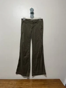 Vintage 90’s America Rag Low Waist Army Green Flare Leg Pants 30”  Size 0 - Picture 1 of 6