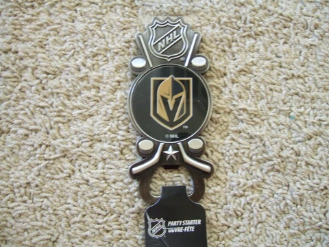 NHL Hockey Vegas Golden Knights Beer Bottle Opener Stone Eichel Playoffs NEW Cover