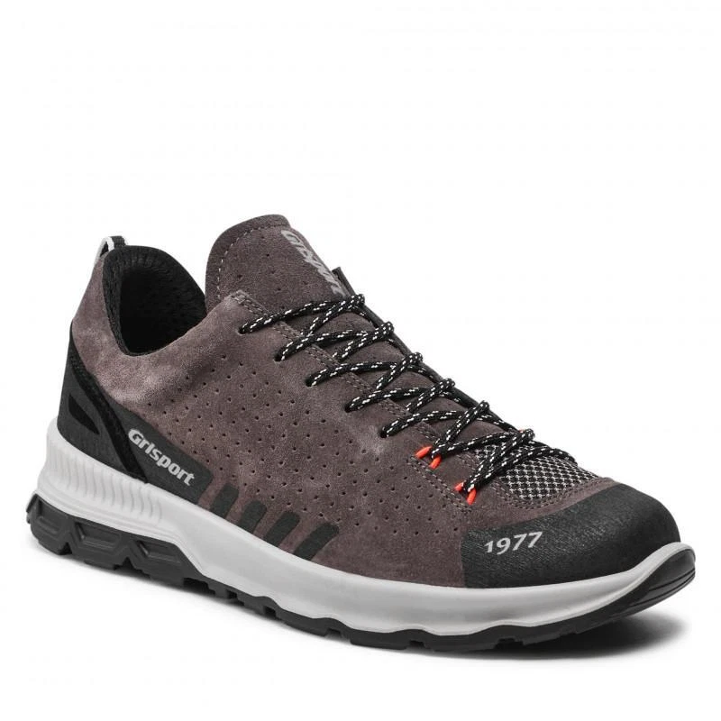 14821V9 GRISPORT SCARPA UOMO URBAN STYLE F.DO VIBRAM COLORE GRIGIO NERO LEGGER