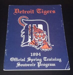 Sparky Anderson Authentic Autographed Detroit Tigers 1994 Detroit Tigers Program