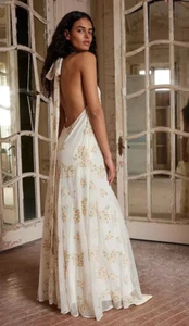 FREE PEOPLE Embroidered Holding On Convertible Maxi - MEDIUM - BNWT - £228 - Picture 1 of 12