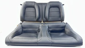 2024 FORD MUSTANG GT S650 PREMIUM REAR SEAT SET LOWER & UPPER LEATHER BLACK OEM - Picture 1 of 15