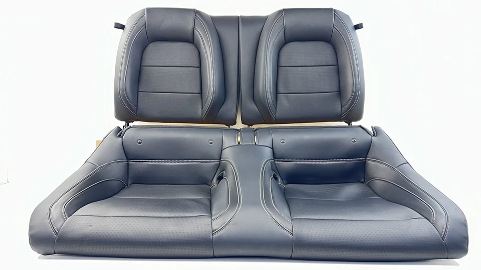 24-26 Ford Mustang GT Premium Rear Seat Set Upper & Lower Leather Black OEM - Image 1 of 4