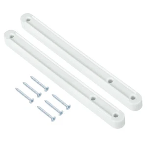 Drawer Slides, 3Set 180mm - Plastic Drawer Rails with Mounting Screws (White) - Picture 1 of 5