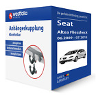 Westfalia Anhängerkupplung abnehmbar für SEAT Altea Fliessheck Typ 5P1 AHK NEU