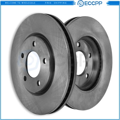 Front Brake Rotors Pair 2 for Dodge Grand Caravan Chrysler Town & Country 3.8L - Image 1 of 2