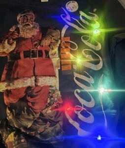 Sudadera Freeze Coca-Cola Santa Claus Iluminada Navidad Talla Mediana Nueva con Etiquetas - Imagen 1 de 7