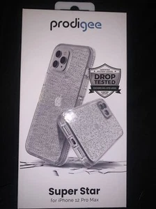 Prodigee Superstar iPhone 12 Pro Max Clear Glitter Shockproof Case - Picture 1 of 2
