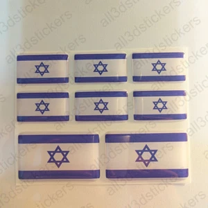 Pegatinas Israel Resina Cúpula Pegatinas Bandera de Israel 3D Vinilo Adhesivo Calcomanía Coche - Imagen 1 de 3