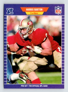 1989 Pro Set Card, #369 Harris Barton, San Francisco 49ers - Picture 1 of 3