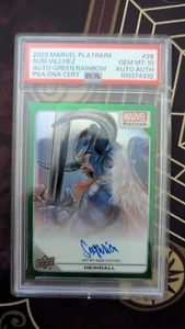 2023 Marvel Platinum Green Rainbow Suspiria Vilchez Auto 5/10 Heimdall PSA 10 - Picture 1 of 2