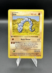 Pokémon TCG Onix Base Set 56/102 Regular 1sr Edition Common Card Shadowless - Picture 1 of 2