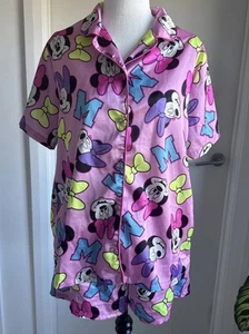 Minnie Mouse Pyjama Set Shirt And Shorts Pink Girls Size 16 - Picture 1 of 9