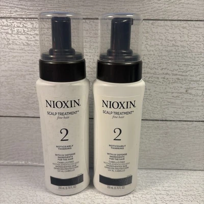 Lote de 2 Nioxin 2 Tratamiento para Cuero Cabelludo y Cabello - 200 ml / 6,76 oz NUEVO Stock Antiguo Foto 1 de 4
