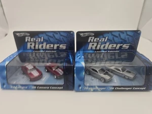 2 Stück Hot Wheels RLC REAL RIDERS '67 CAMARO '06 & 70 Challenger 06 Concept  - Bild 1 von 6