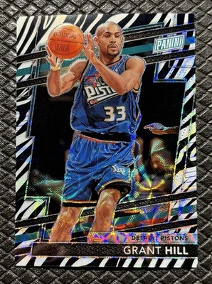 Grant Hill 2024-25 Panini National #40 Zebra Prizm SSP Detroit Pistons Estuche Hit Foto 1 de 2
