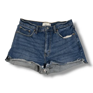 Abercrombie & Fitch High Rise The Mom Short Denim Jeans Cutoff Shorts Gr. 31/12 - Bild 1 von 5