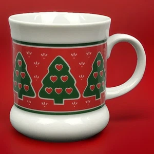 Vtg San Francisco Takahashi Christmas tree 12oz Porcelain Mug - Picture 1 of 9