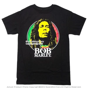 Black Bob Marley Rastafa Licensed T-shirt Small Size - Picture 1 of 1