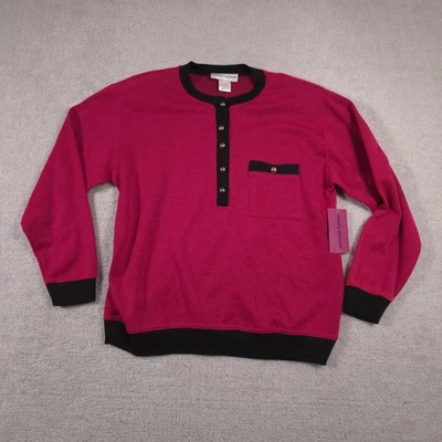 Cathy Daniels Sweater Womens Large Pullover Long Sleeve Pocket NWT Top - Image 1 of 4