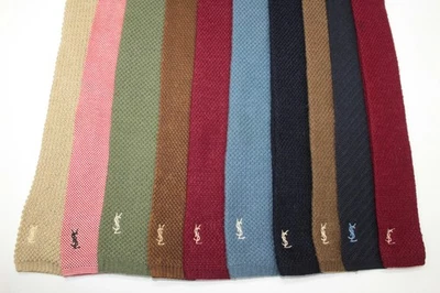 LOTE DE 10 CORBATAS DE PUNTO YVES SAINT LAURENT BAÚL. F87775 Foto 1 de 2