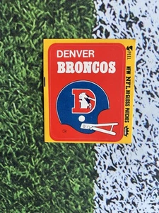 10978 Fleer Football Denver Broncos Team Action Helmet Sticker EX Low Ship - Picture 1 of 2