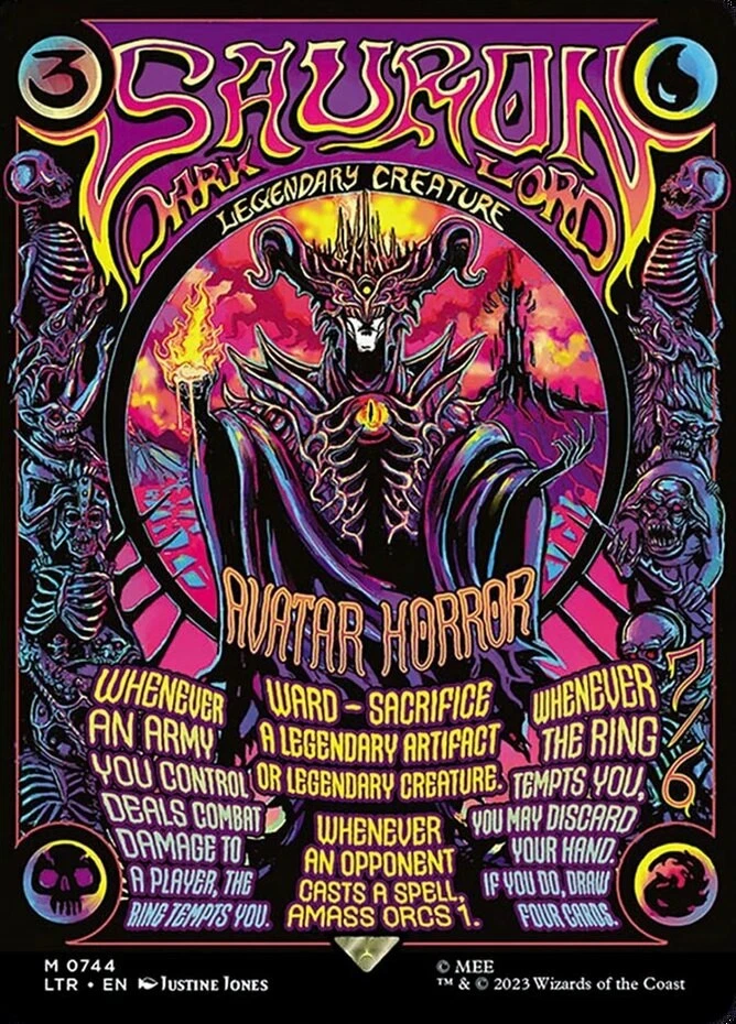 Near Mint x 1 Sauron, the Dark Lord - Borderless Poster The Lord of the Rings: T - Image 1 of 1